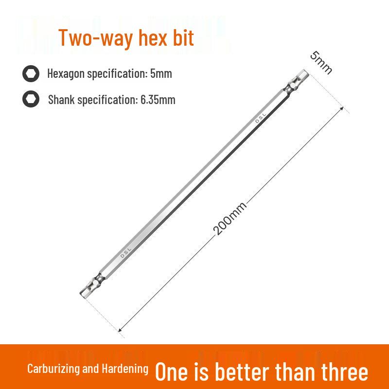 Industrial Grade Magnetic Hex Socket Driver Bit Set for Electric Screwdrivers and Hand Drills