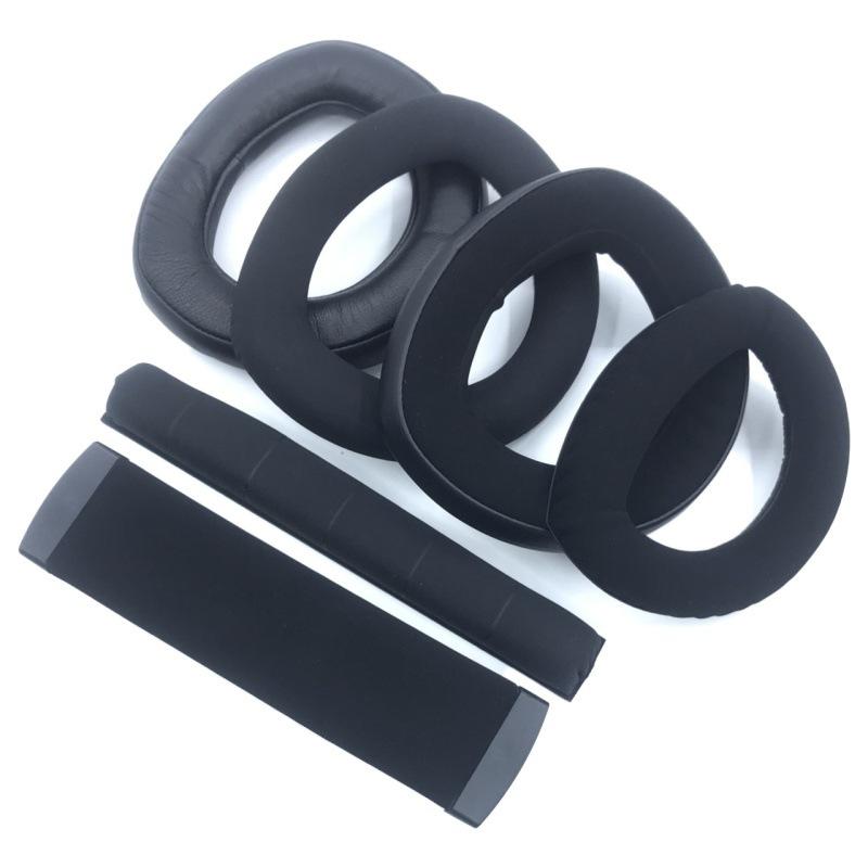 Almofadas de Ouvido de Pele de Cordeiro Para Fones de Ouvido Sennheiser HD700 HD800 S HD820 Almofada de Ouvido Espuma Almofada de Orelha Almofada de Cabeça Substituição