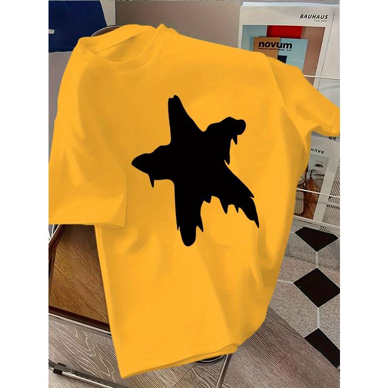 European sizes Shark Tooth Houndstooth-like Shark Fin T-Shirt - Pink & Black Short Sleeve Summer Top with -Inspired Torii-like Shark Pattern, 98cm
