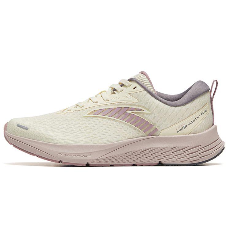 Anta Highway 99 Sports Abrasion Resistant Low Top Running Shoes Women's White Gray Purple 122255599S-8