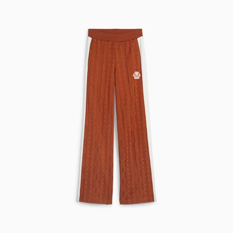 

Puma X Palomo Collaboration SS24 Elastic Loose Badge Mid Waist Wide Leg Casual Pants Unisex pants Brown 625563-81 S