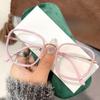 Retro Fashion Polygonal Anti-Blu-Ray Glasses Women Men Computer Anti-Radiation Glasses Interchangeable Lens