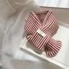 Children's Scarf Striped Warm Autumn and Winter Girl Baby Foreign Style Knitted Windproof Wool Scarf Neck Cover