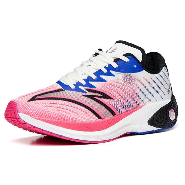 Anta C202 4.0 Nitrogen Technology Breathable Lightweight Low-Top Running Shoes Men sneaker White Black Pink 112235562-6