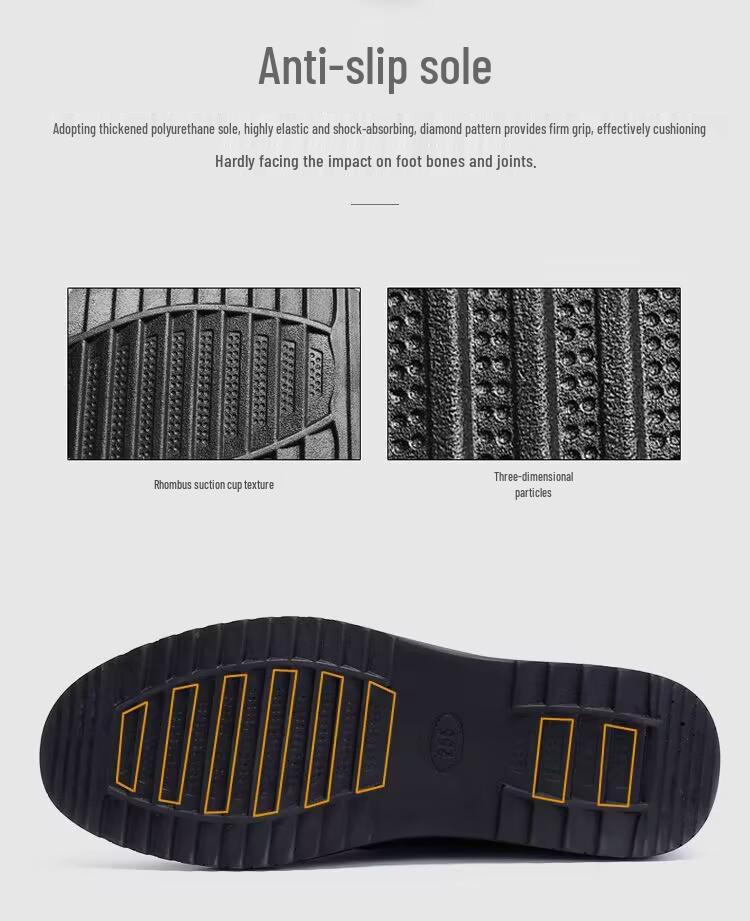 Men's Slip-On Non-Slip Soft Sole Shoes - Casual, Versatile, for Spring & Autumn - Ideal for Middle-Aged & Elderly Dads