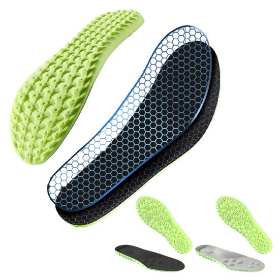 1 Pair Memory Foam Kids Insoles Breathable Moisture-Absorbing Sports Insole Shock Absorption Insoles for Boys Girls