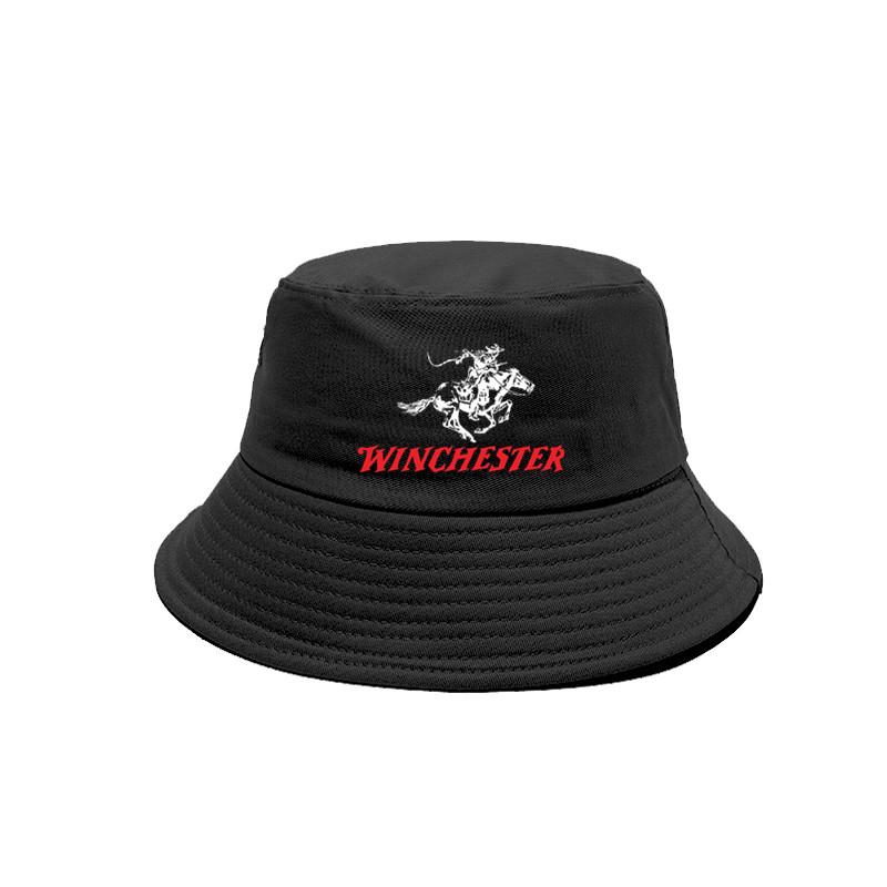 Winchester Rifles Bucket Hats Cool Outdoor Cotton Winchester Panama Summer FisherUnisex Bob Hat
