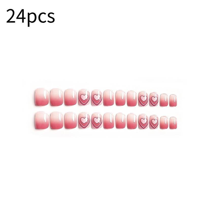 Hand Wearing Nail Nails Fashion Highgrade Cute Heartshaped Nail Patch Style