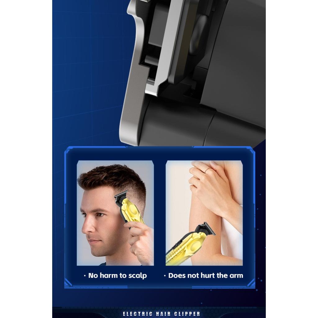 Electric Clipper, Men's, Carving Specific, Electric Pusher, Charging Model, Digital Display, Hair Salon, Professional, Electric, Hair Clipper