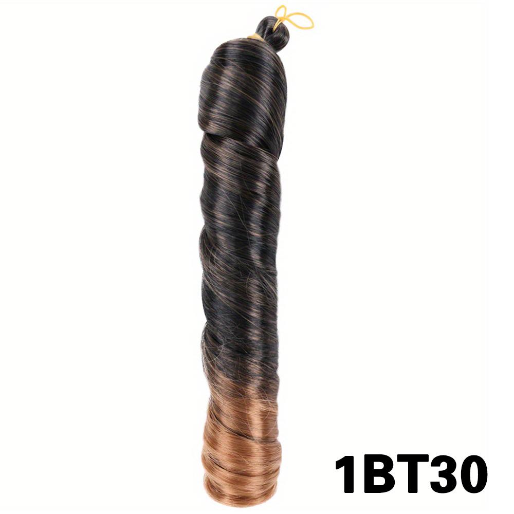 Synthetic Loose Braiding Hair Spiral Curls Crochet Hair Extensions Stretched French Curls Hair End Braids For Women