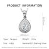 S925 Sterling Silver Moissanite Water Drop Pendant Necklace for Women - Versatile & High-End Jewelry