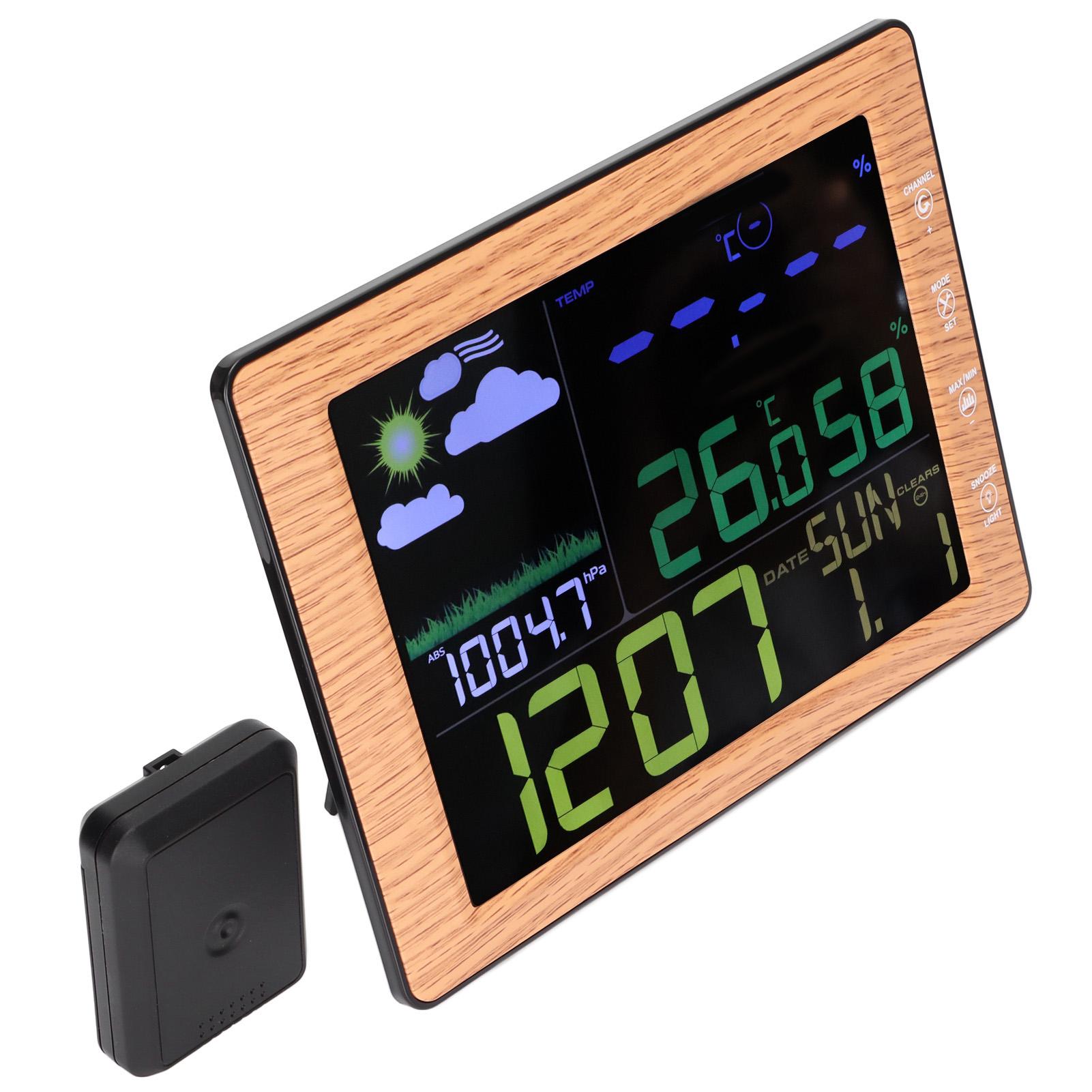 

Цифровая беспроводная метеостанция WiFi цветной экран погодный монитор температура в помещении и на улице