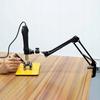 Boom - universal third arm with 4 crocodile clips mounted to the tabletop
