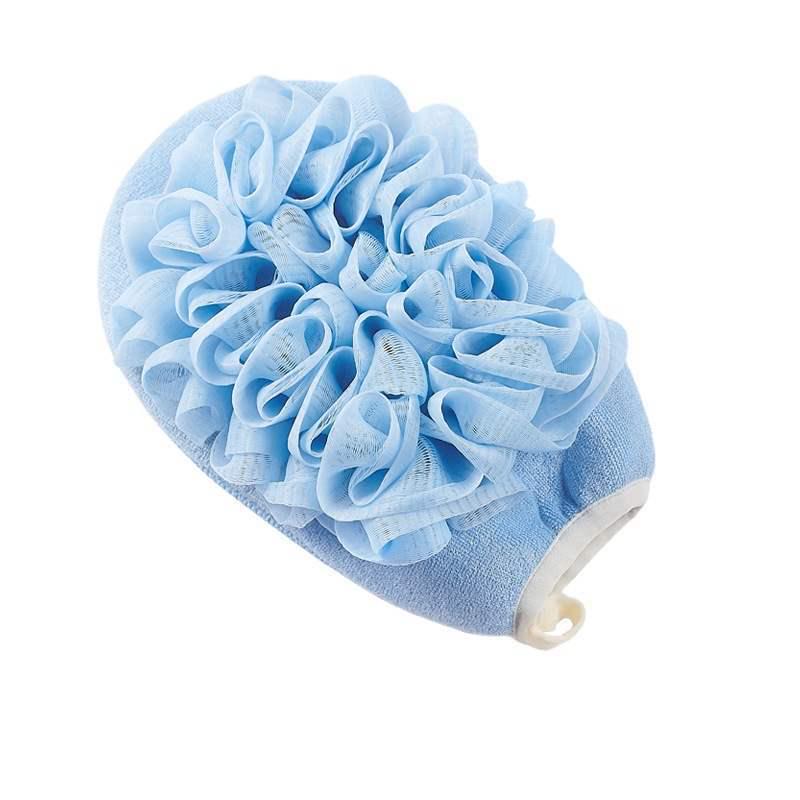 Double Layer Bathhouse Loofah Towel - Thickened Scrubbing Cloth for Mud & Ash Removal, Shower Gloves for Back Scrubbing
