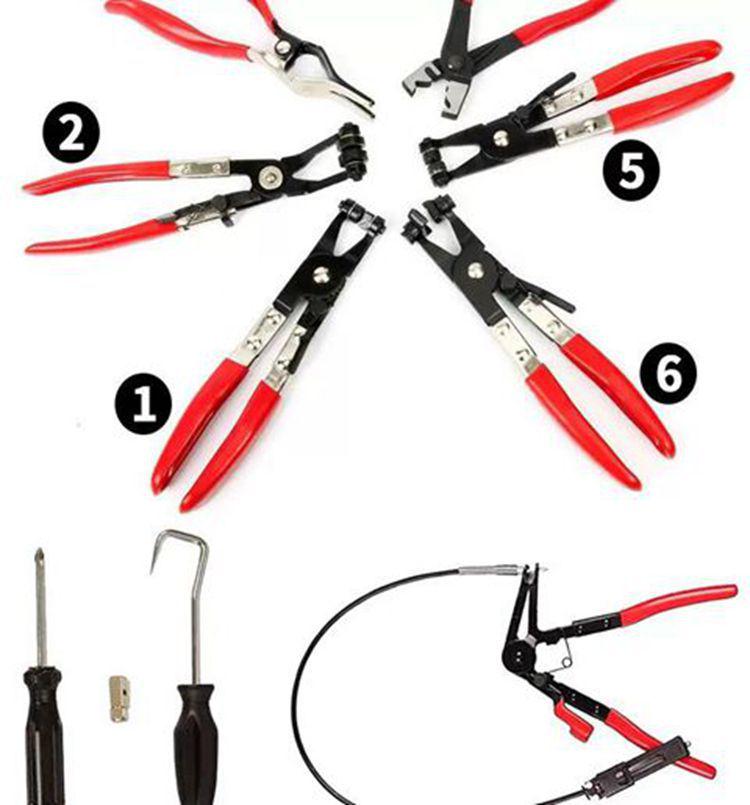 9-Piece Car Water Hose Clamp Set for Repairs
