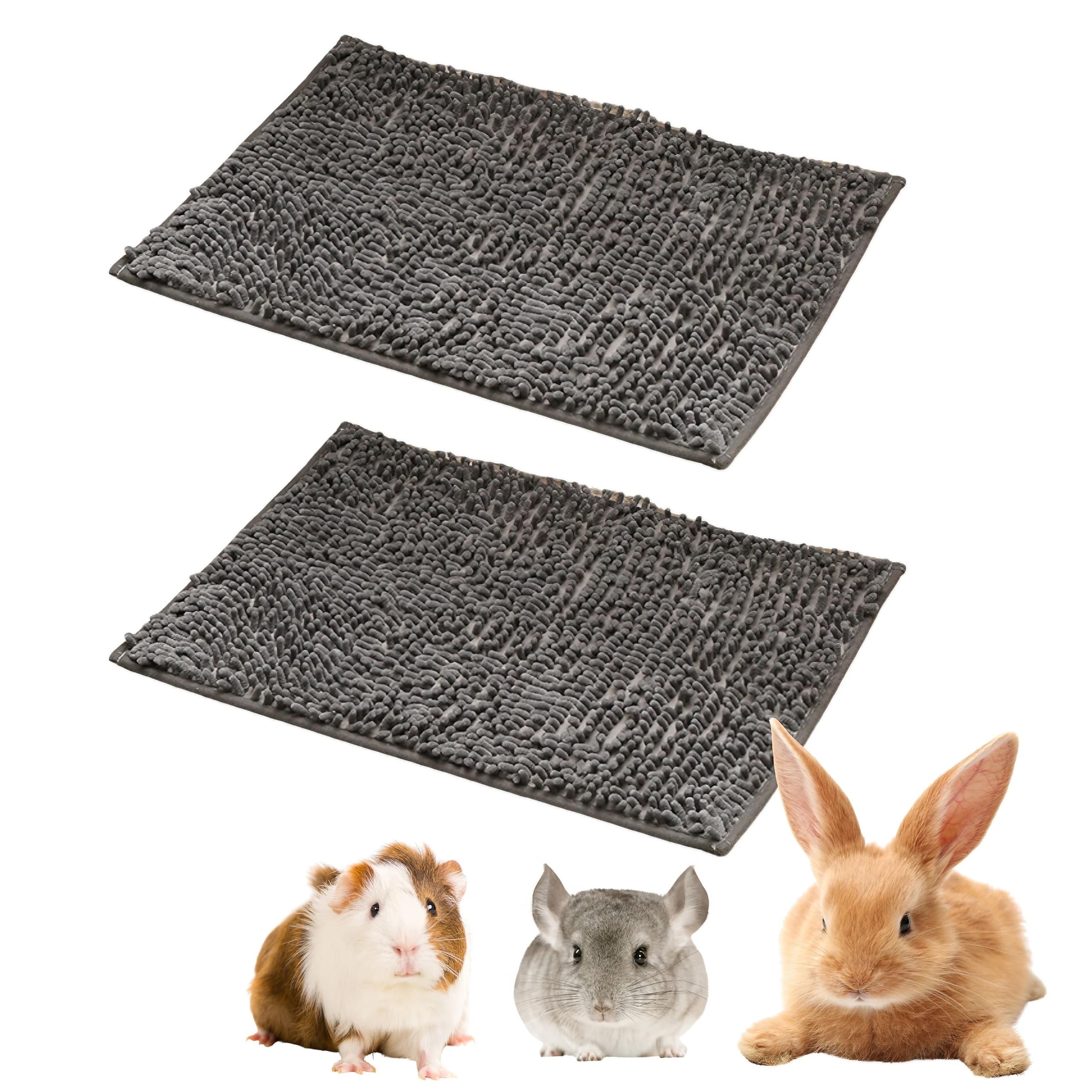 

Коврик East Leaf Rabbit Sore Hock, коврик для туалета, коврик для ухода, мягкий и удобный для лап кроликов, впитывающий, быстросохнущий, моющийся, 40x60 см, набор из 2 штук