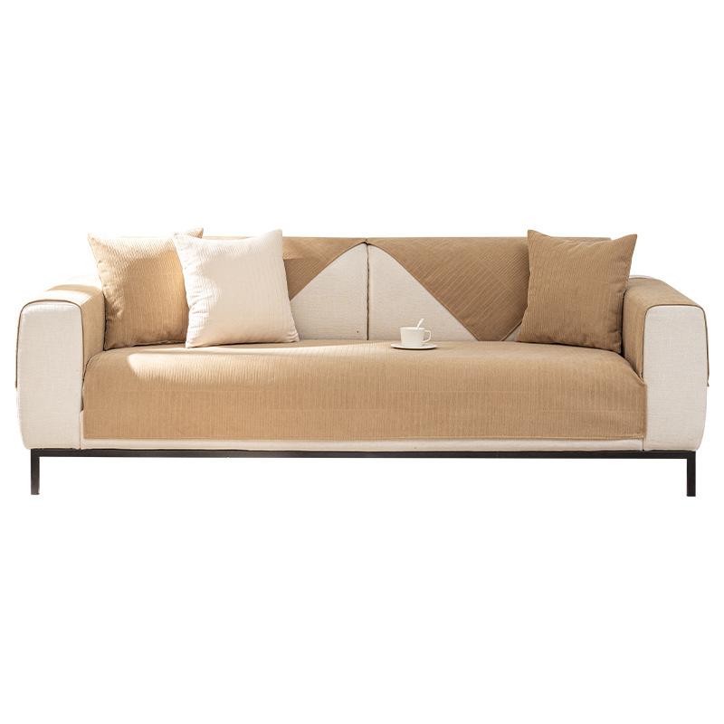 Sofa Cushion All-Season Universal Seat Cushion Simple Modern Non-Slip Seat Cushions Chenille Sofa Cover