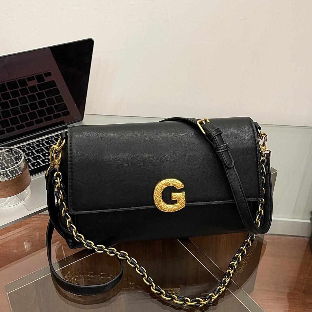 Retro Minimalist Chain Bag: 2025 Autumn/Winter Light Luxury Shoulder/Crossbody