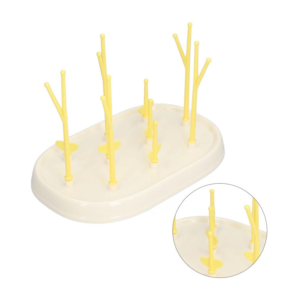Feeding Bottle Drying Rack Collapsible Portable Baby Feeding Bottle Drying Draining Rack
