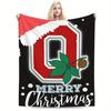 Ohio State University Blanket Soft and Warm Flannel Blanket Multifunctional Four Seasons Blanket Gift Blanket