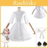 Spy×family Anya Forger Costume Cosplay Abito Bianco