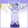Hazbin Hotel Angel Emily Cosplay Kostume Komfortabelt Polyesterstof Til Halloween