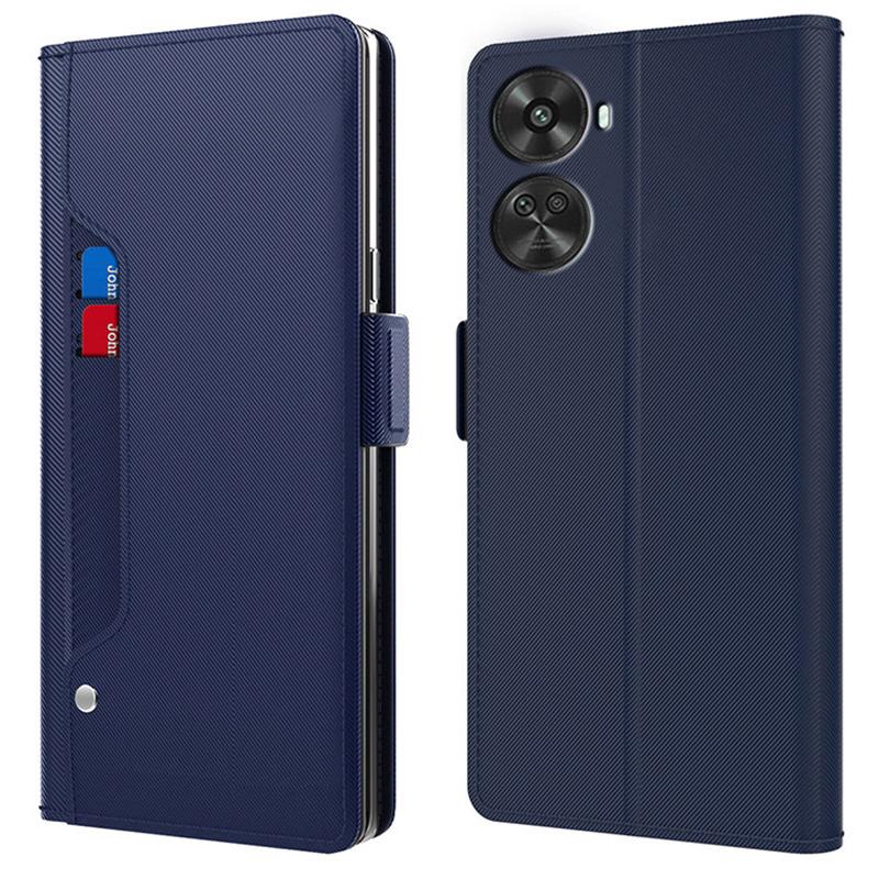 

Чохли для Huawei nova 11 SE/nova 12 SE 4G Дзеркальна підставка Шкіряний чохол для телефону Blue