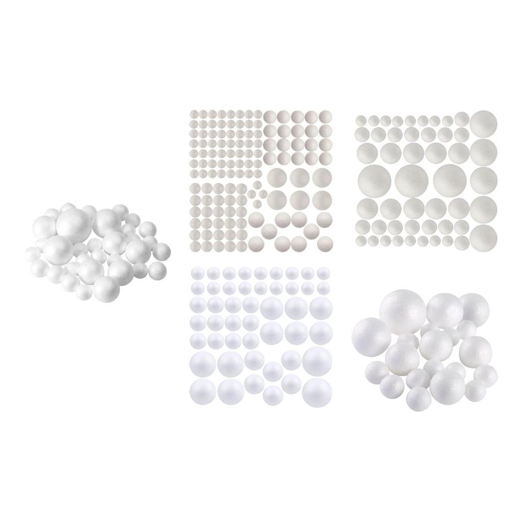 High Quality Craft Foam Balls DIY Craft Supplies Smooth Polystyrene Balls for Christmas Arrangements and Parties