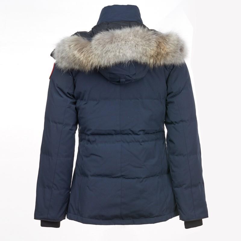 Womens Hooded Down Jacket With Removable Raccoon Fur Trim 90% White Duck Slim Fit Winter Coat
