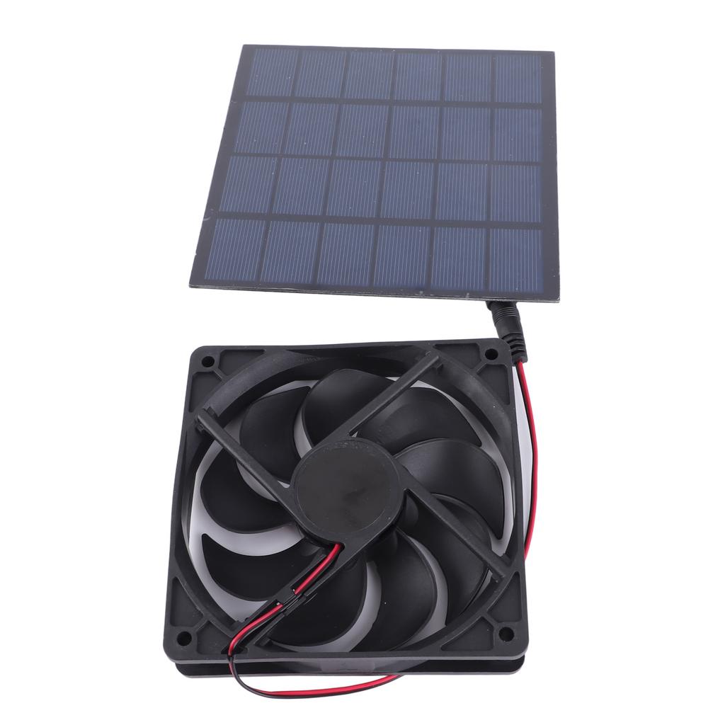 5W Solar Panel Fan Eco Friendly Low Noise Compact Portable Solar Panel Fan Kit For Pet House