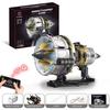 564PCS MOC Aircraft Engine Building Set with LED Light APP Control DIY Turbo Jet Model STEM Toy for Teens Adults