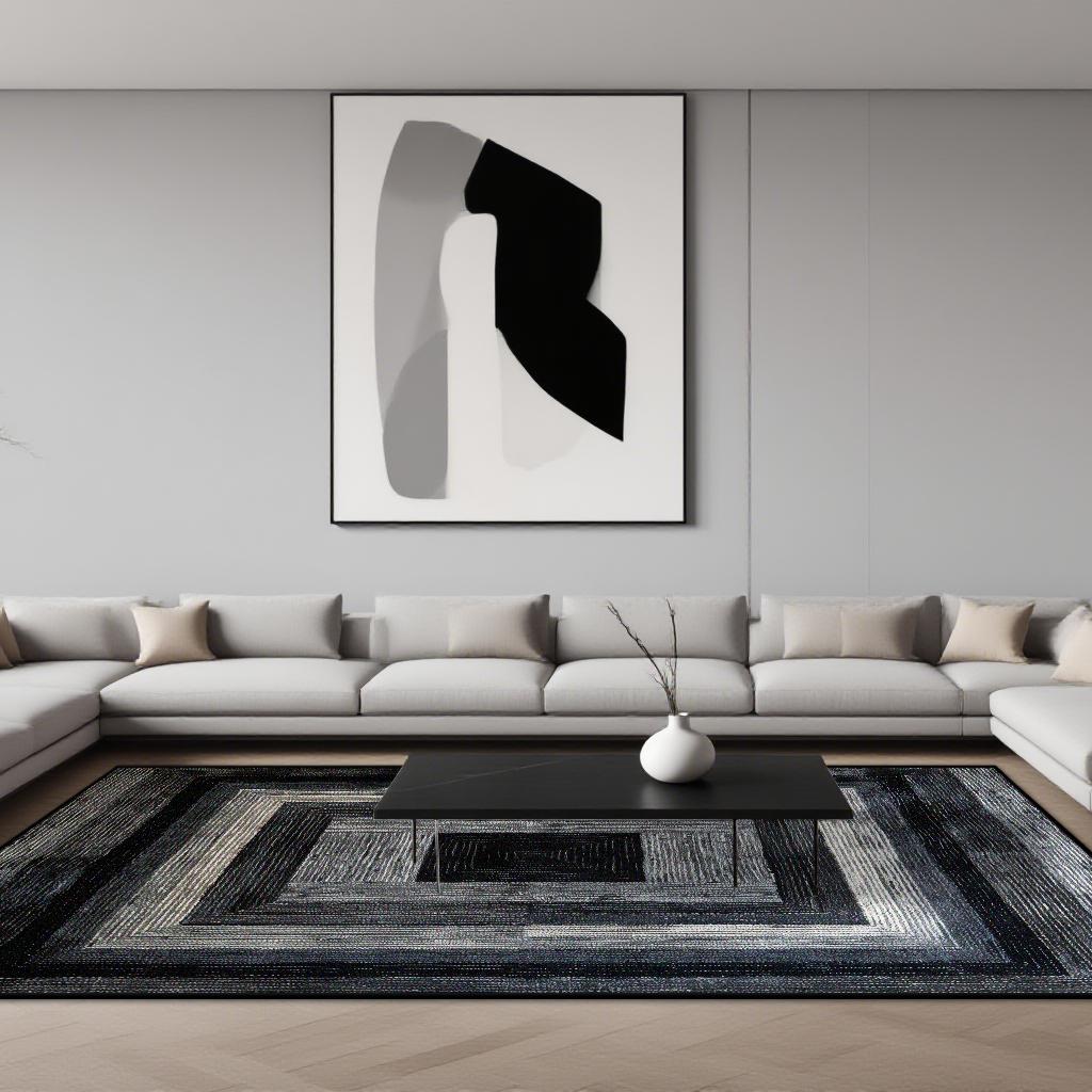 

Modern Geometric Carpets for Living Room Bedroom Light Luxury Decoration Carpet Cloakroom Balcony Floor Mats Home Sofa Area Rugs 60*90cm