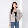Fanzhen Women's Short Wool Blend Coat for Petite Fit