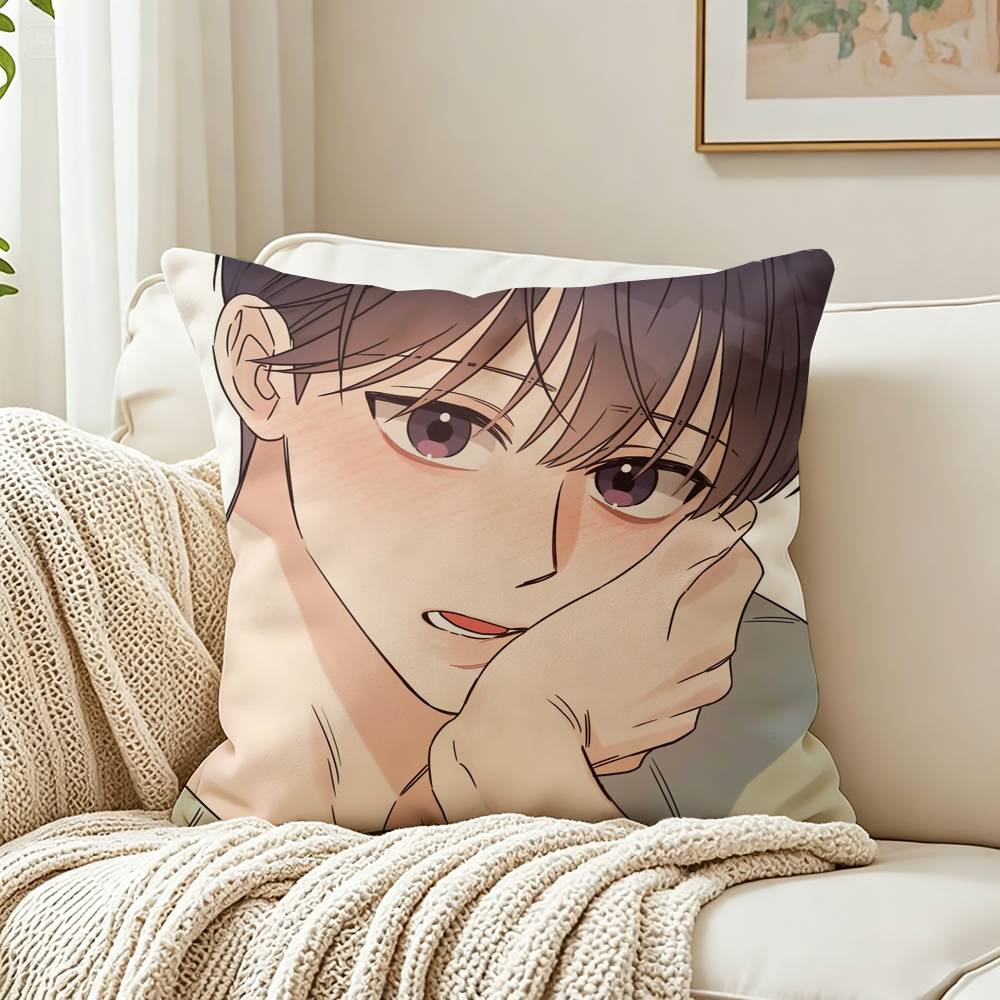 Manhwa Alpha Trauma Omega Complex Customizable Square Cushion Cover Double Sided Print Pillow Case