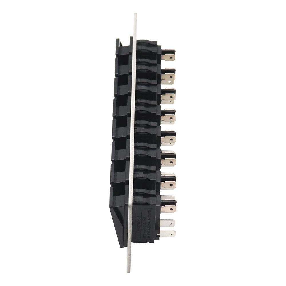 8 Rocker Switch Panel Switch Panel with LED Light For Boat Car