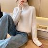 Women's Korean Solid Color Turtleneck Pullover Sweater - 2026 Autumn/Winter Soft Knit Base Layer