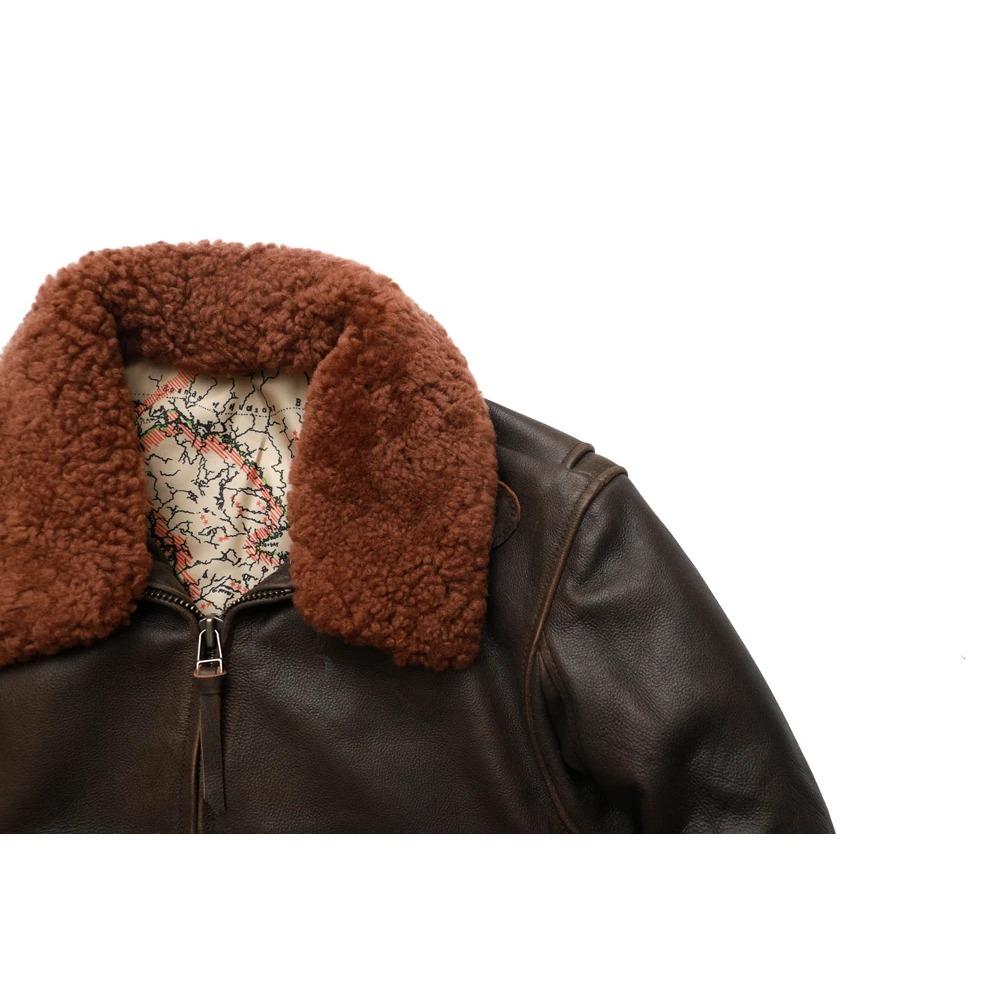 Super Flight Jacket Quilted Men Leather Jacket Soft Genuine Cowhide Natural Fur Collar M430