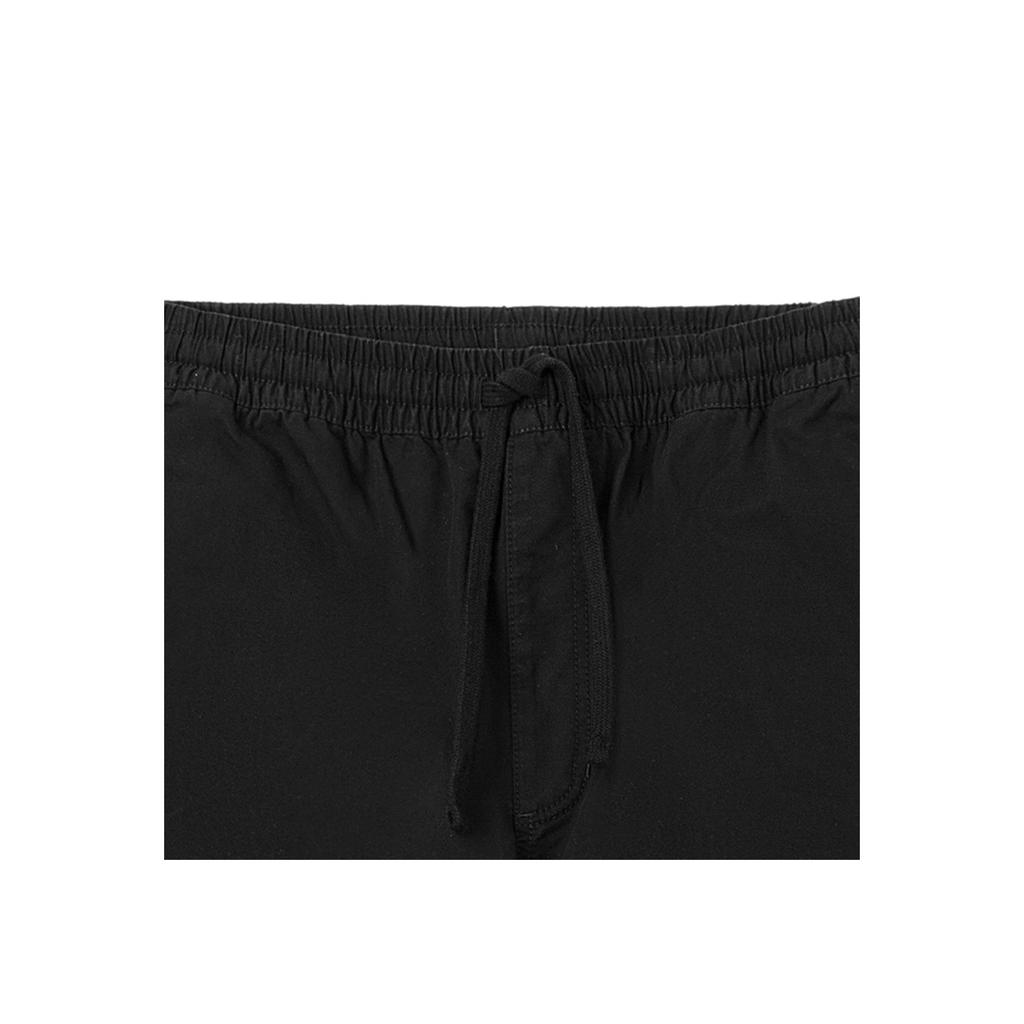Vans Solid Color Drawstring Straight-Leg Casual Pants Men Bottoms Black VN00000DBLK