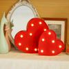 Romantic Red Heart-Shaped Decorative Night Light Battery-Powered Energy-Saving Desk Lamp For Bedroom Wedding Proposal Valentine'S & Mother'S Day