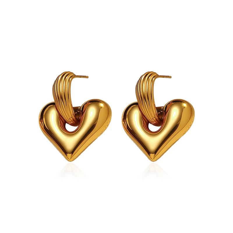 Europe United States Hot New Luxury High-End Stainless Steel Geometric Shape Earrings Multi-Style Fashion Hoop Earings