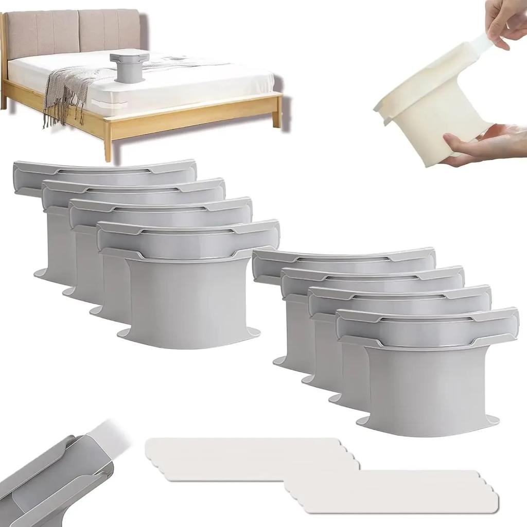 4 Stück strapazierfähige Bettlaken-Eckstraffer-Clips Hochwertige Materialien Langlebige zuverlässige Bettlaken-Greifer für Schutzbezüge Zuhause