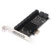 20 Port PCI-E SATA3.0 PCI-E 1X PCI Express 3.0 GEN3 Expansion Card 6Gbps Converter Adapter for ASM1166 Adapter Accessories