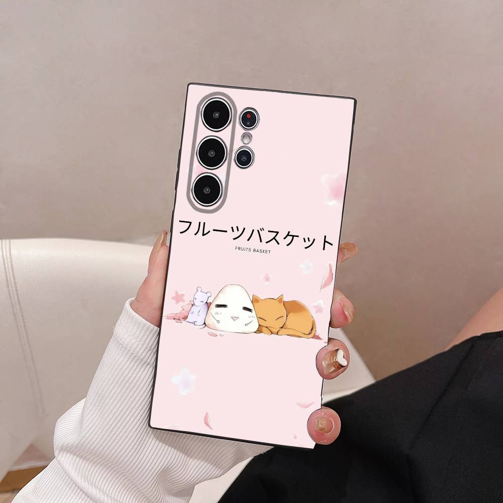 F-Fruits BasketS Anime Cute Phone Case For Samsung Galaxy S25 S24 S22 S23 Ultra S21 S20 Plus 5G Frosted Non-Slip Full Soft Cover