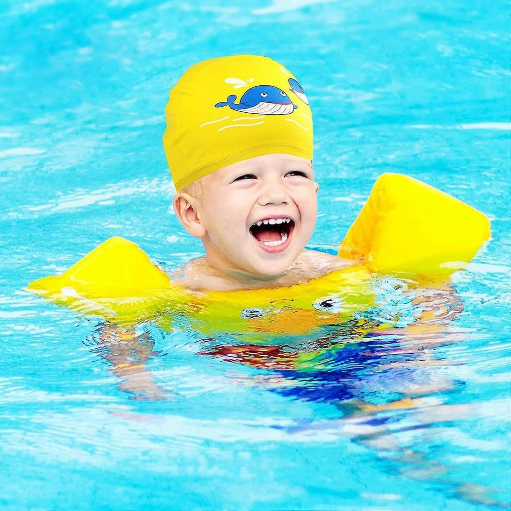Kid Swimming Cap For Age 6-12, Pu Swimming Cap For Girls And Boys
