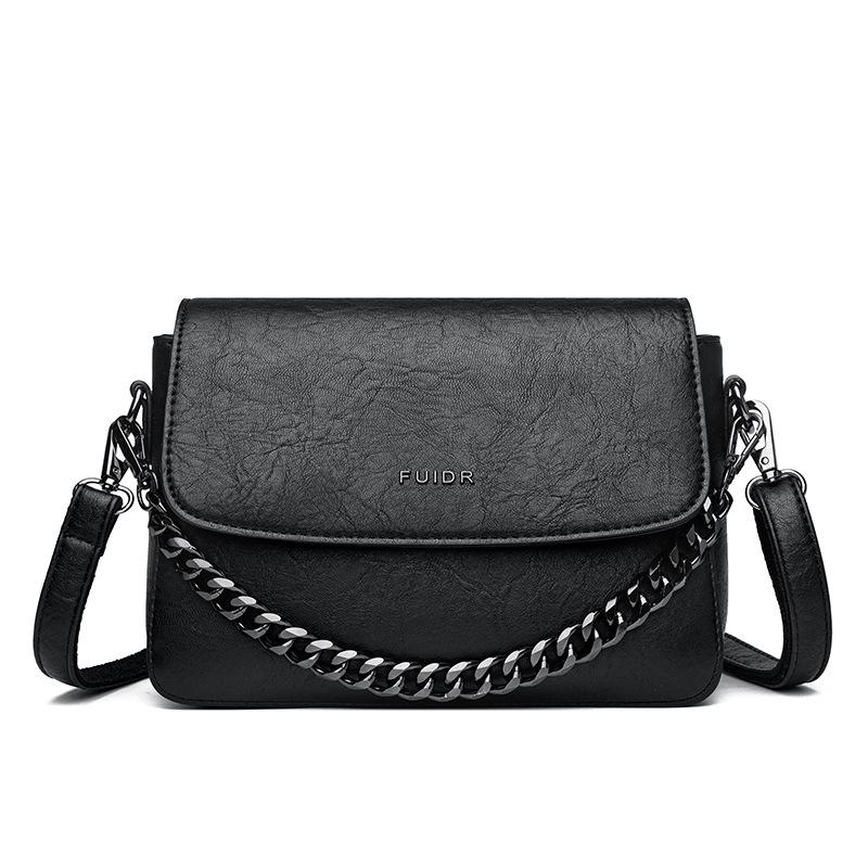 Women's Casual Single Shoulder Crossbody Bag Chain Retro Small Square Bag Postman Backpack Out of The Street Crossbody Bag