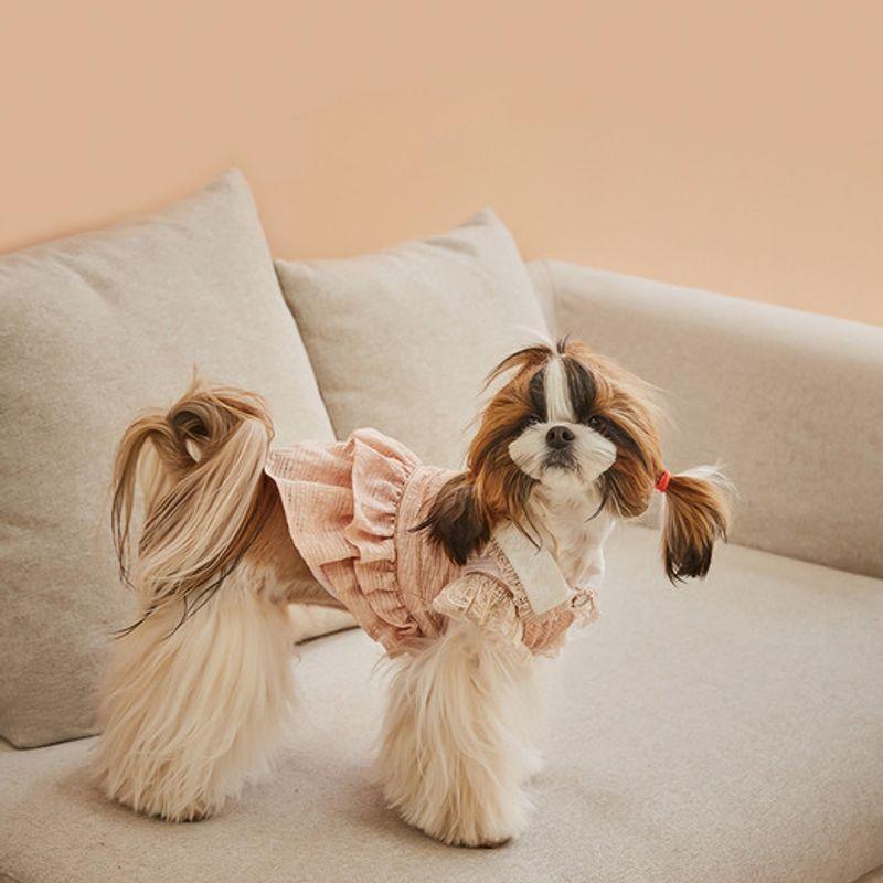 CAHIERS Suspender Tiered Dress