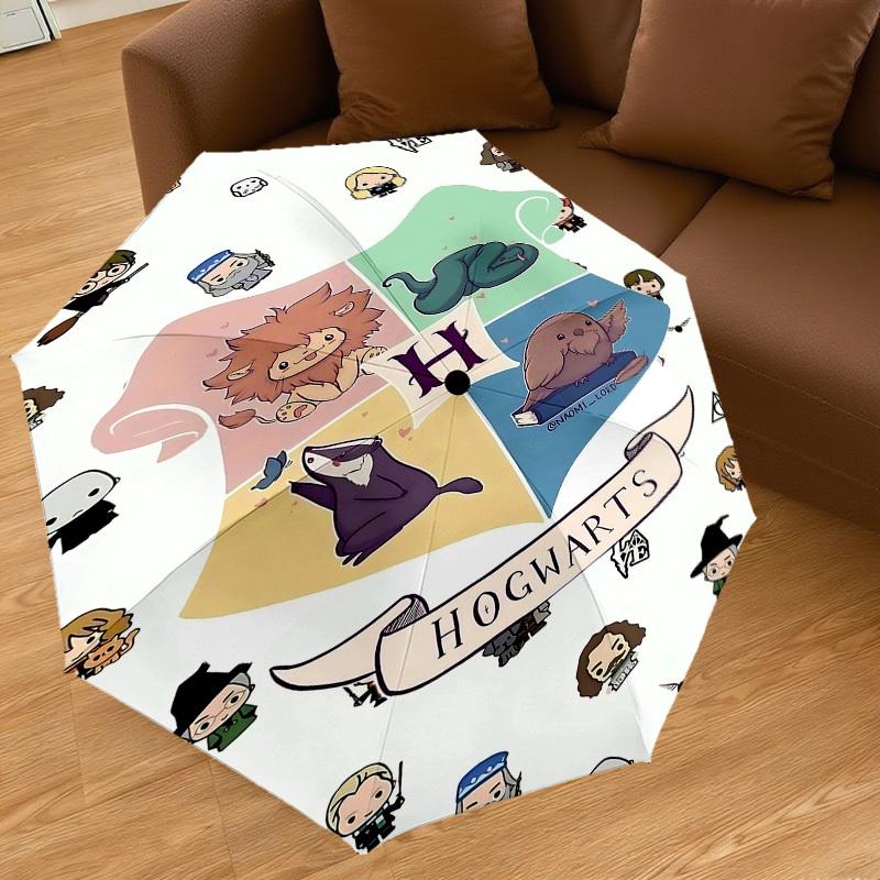 1PC Warner Hogwarts Harry Potter Umbrella-8-Rib Reinforced, Automatic Open, Lightweight-A113