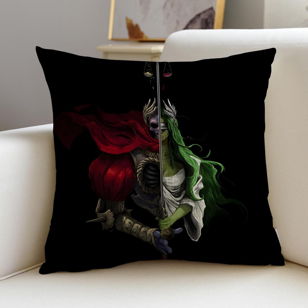 Dark PPath of ExileS Cushion Cover Breathable and skinfriendly linen pillowcase square removable and washable cushion