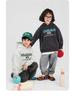 Boys' Fleece-Lined Hooded Sweatshirt - Winter 2025 Style, Thickened for Medium and Large Children