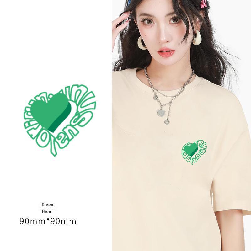 New Heat Transfer Stickers: Decorative Patterns for Couple's T-Shirts